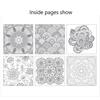 120 Pages Korean Mandalas Flower Coloring Book For Kids Adult Graffiti Drawing