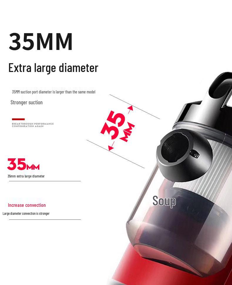 Yangtze Handheld High-Power Mini Vacuum with Strong Suction & Dry Mite Removal