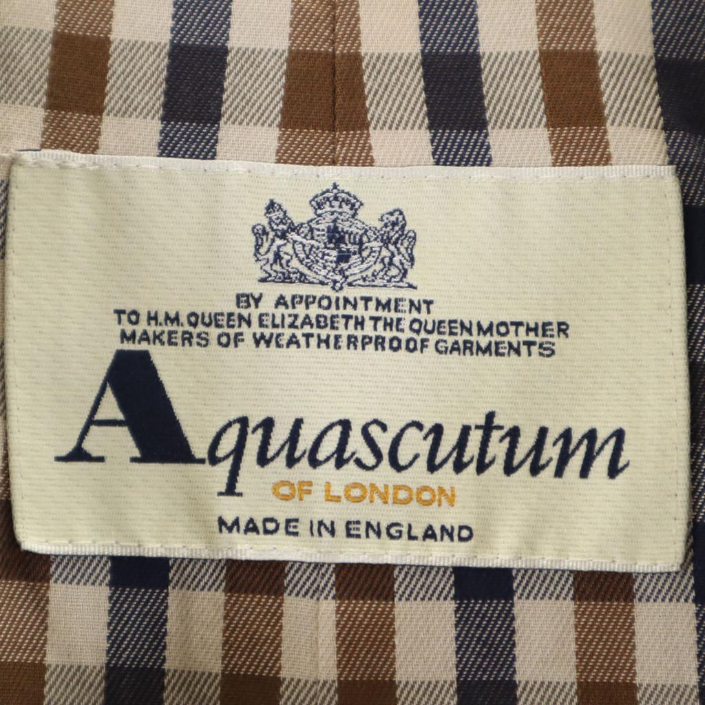 Aquascutum Made in England Stainless collar coat Navy Men's Used