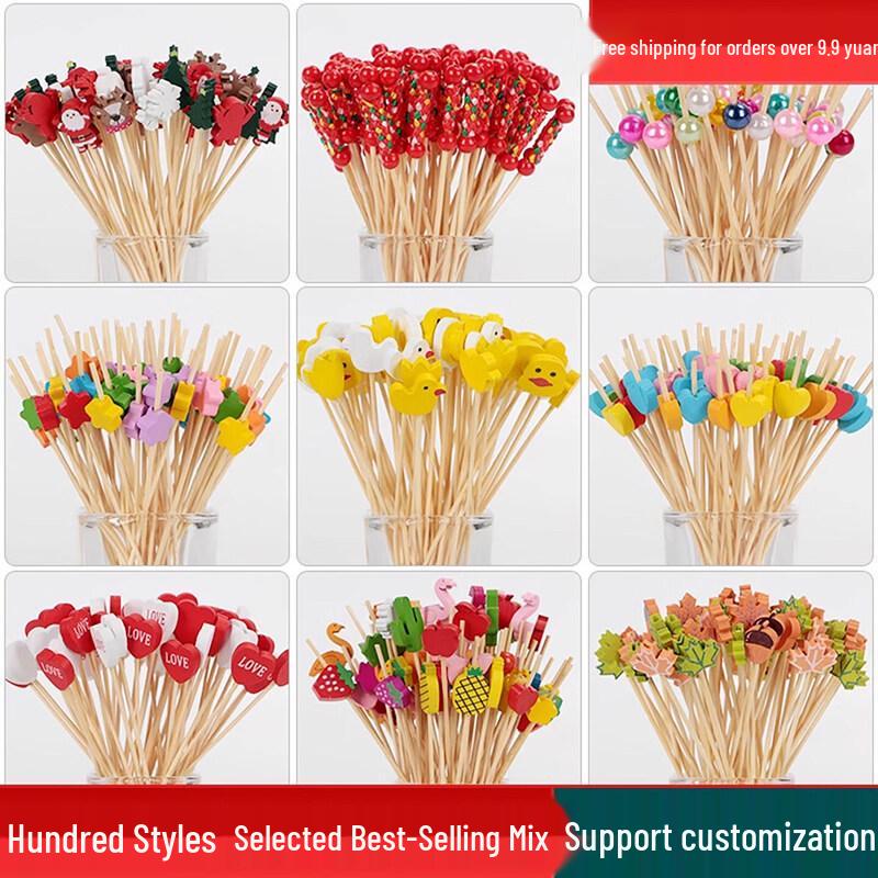 Disposable Bamboo Fruit Picks