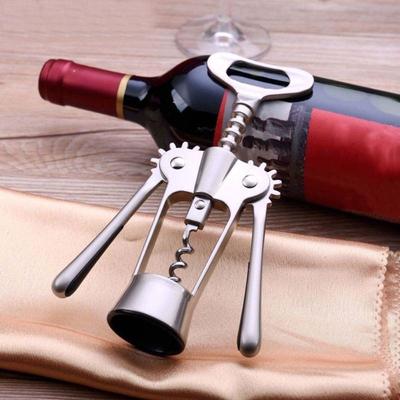 Zinc Alloy Wine Corkscrew Wing Design Labor-saving Spiral Bottle Opener High Hardness Stainless Steel Wine Cork Remover Kitchen