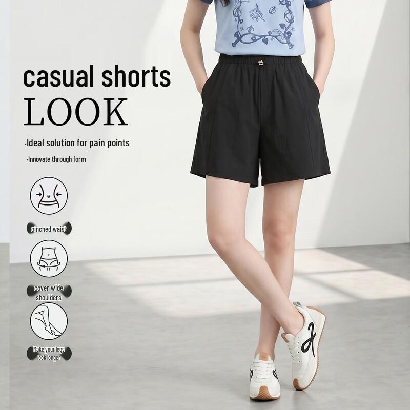 FivePlus Women s Casual Elastic Shorts L
