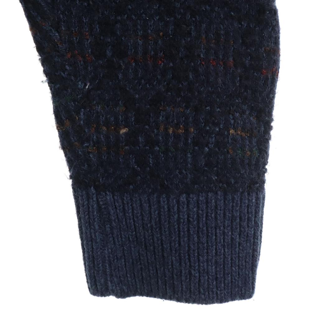 TOWNCRAFT Old Overall handle Long sleeve sweater S Navy knit Men's Used