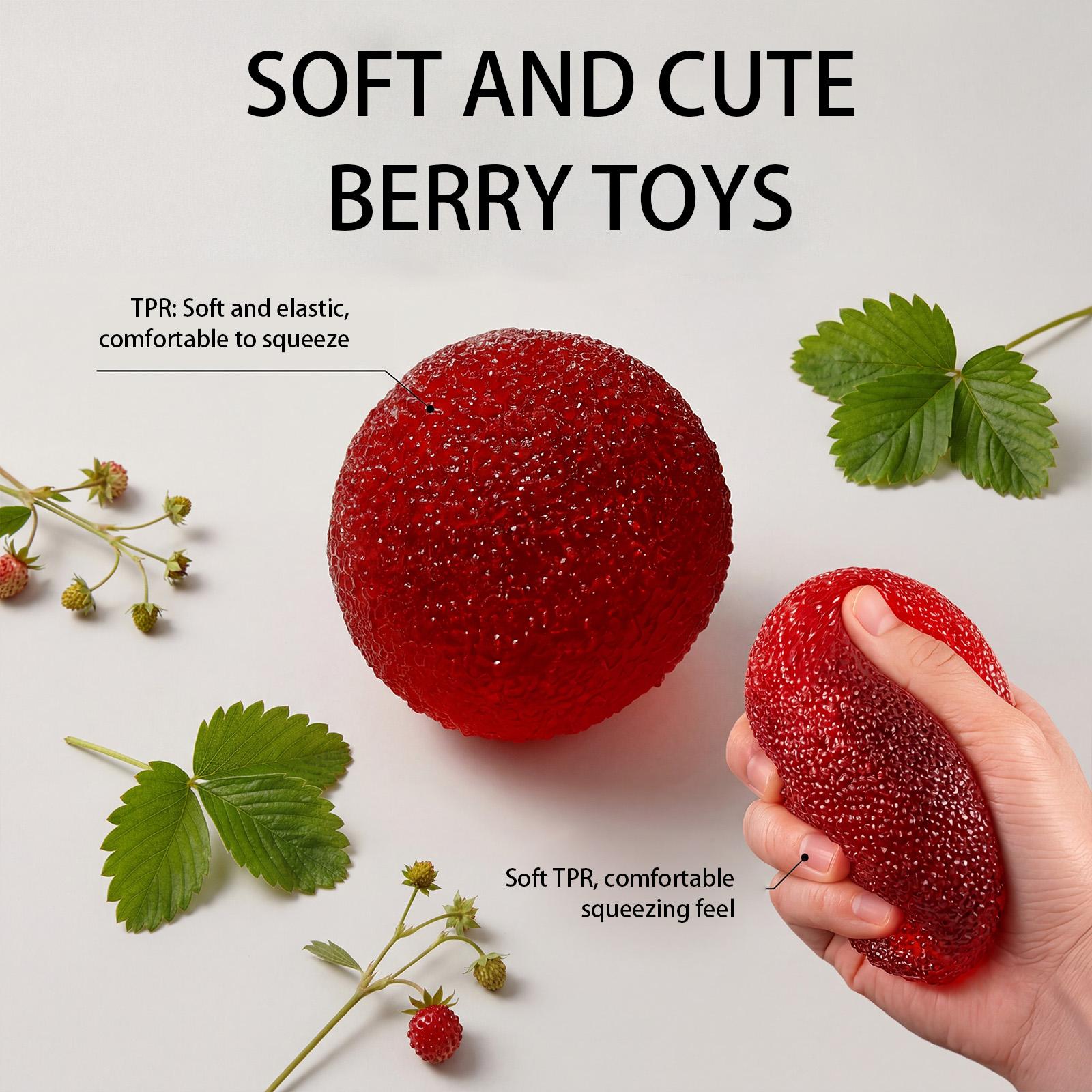

Berry Soft And Cute Toy That Mimics Red . It s Easy And Stress. Toy With Soft And Bouncy Fingertips, Very Cute. One Size красный