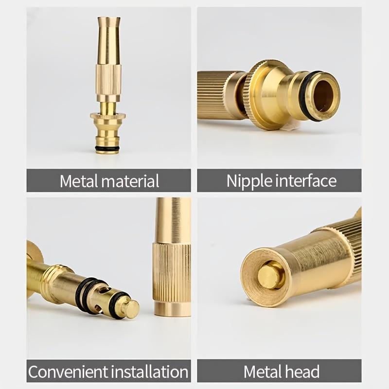 High Pressure Garden Water Gun Adjustable Fan Spray Metal Nozzle for Car Washing & Plant Watering Durable Multi-Purpose Sprayer