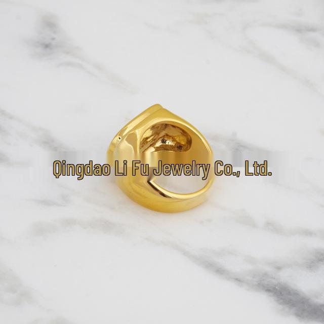Trendy Minimalist European-American White Mother-of-Pearl Index Finger Ring for Women