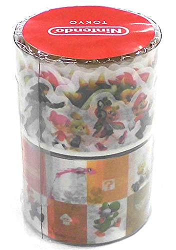 

Nintendo Tokyo Series Masking Tape Set of 2, featuring Mario, Luigi, Bowser, Princess Peach, Link, Shizue, and Tom Nook, Exclusive to Nintendo Tokyo