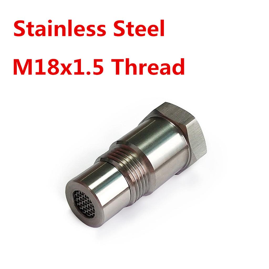 Universal Stainless Steel M18x1.5 O2 Oxygen 90 degree Sensor Extension Spacer Remove Fault Connector