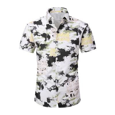 Chemise d'été décontractée hawaïenne à manches courtes pour hommes