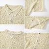 Men's Casual Button Down Shirt Vintage Knitted Golf Beach Collared Shirts Tops Crochet Hollow Out Summer Vacation Top Knit Short Sleeve Shirt for Men