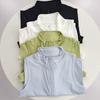 Gilet Sportivo da Donna Senza Maniche con Collo Rialzato ad Asciugatura Rapida per Corsa, Fitness e Yoga