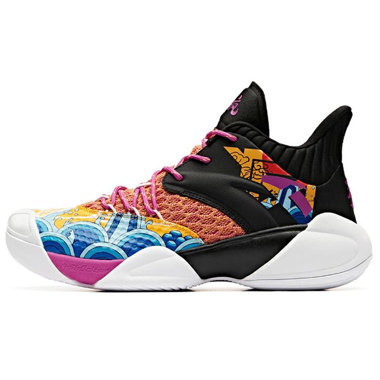 

Anta Cushioning, Slip Resistant, And Abrasion Resistant Mid Top Performance Basketball Shoes Men s Orange Yellow 40