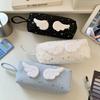 Y2k Wings Star Dots Pencil Case Desktop Storage Pencil Pouch Korean Style Pen Bag  School