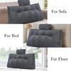Wedge Headboard Pillow Triangle Cushion Waist Support with Neck Pillow