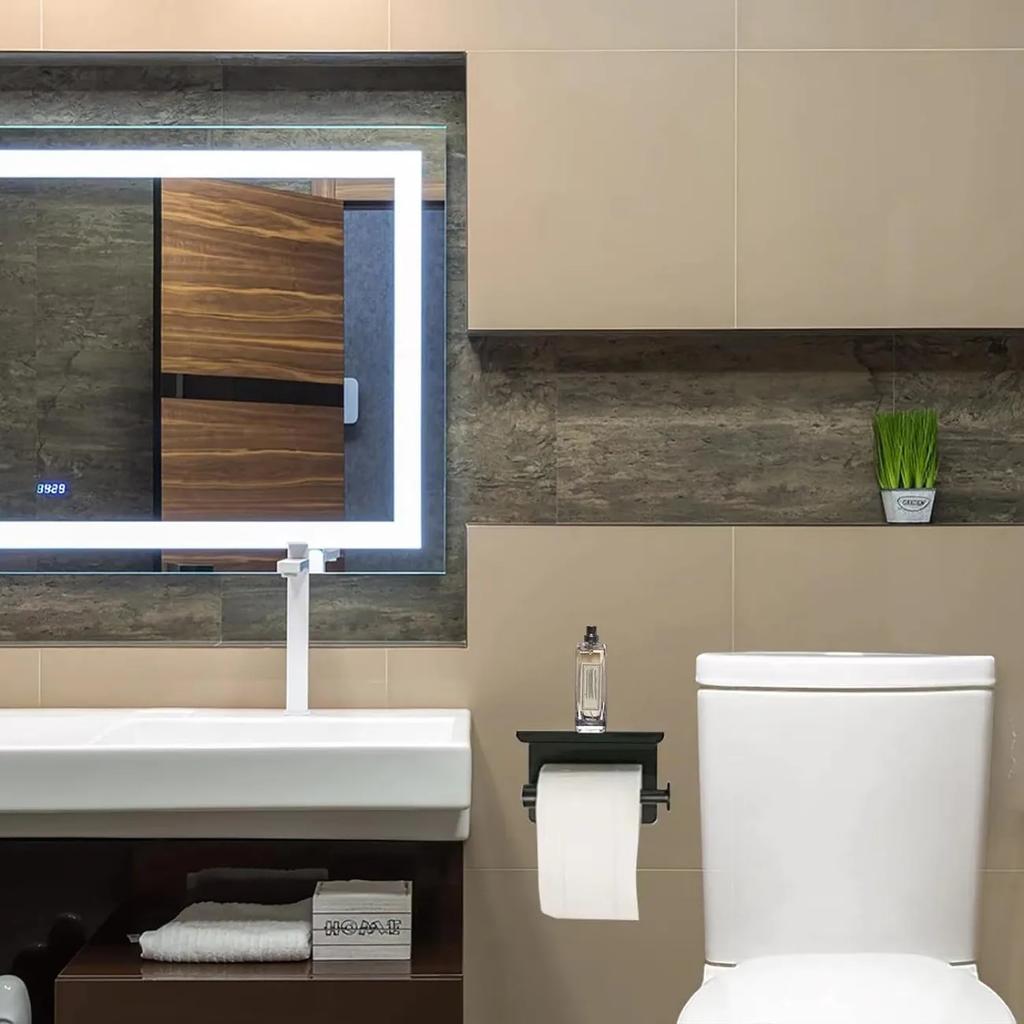 Držák na toaletní papír z nerezové oceli, nástěnný držák na toaletní papír, držák na telefon, držák na papírové ručníky bez vrtání