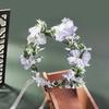 Floral Fabric Wreath Headband for Bridal & Beach Photography