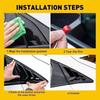 For 2013- VW Golf 7 MK7 MK7.5 Gloss Black Car Window Side Front Louver Cover