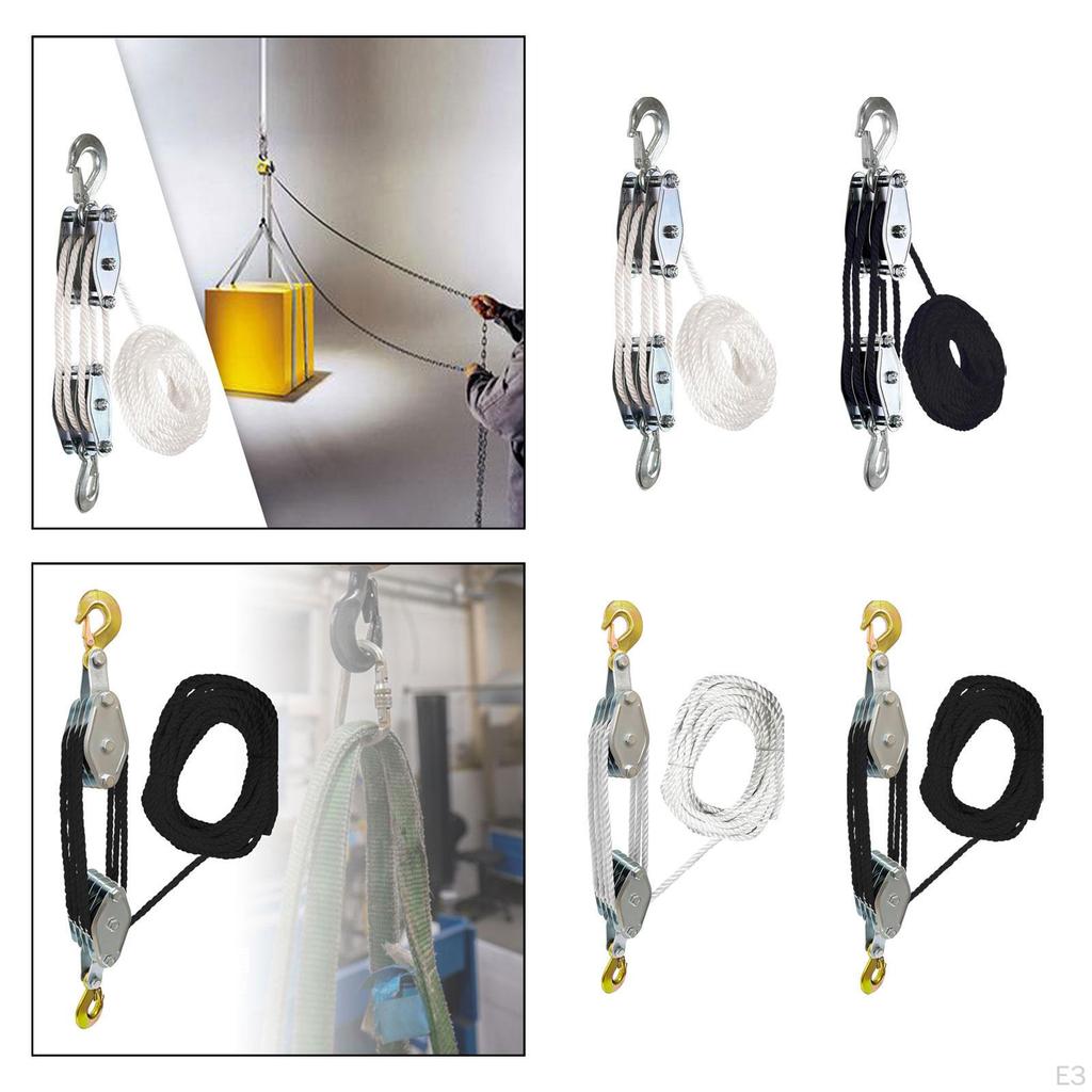 Lift for Heavy Loads, Rotating Pulley Made of Steel