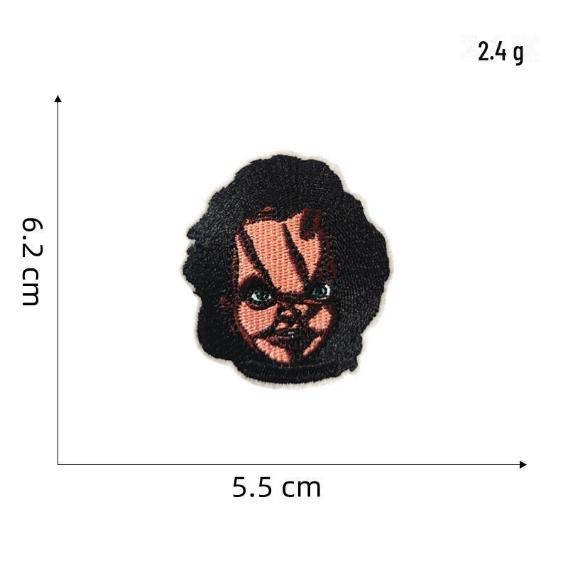 Skull Punk Anime Embroidered Cloth Patch