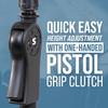 Shure by Gator Deluxe Microphone Boom Tripod with Pistol Grip Holder Stand, Type, Clutch, SH-TRIPODSTANDTBMDX [Cable Included]