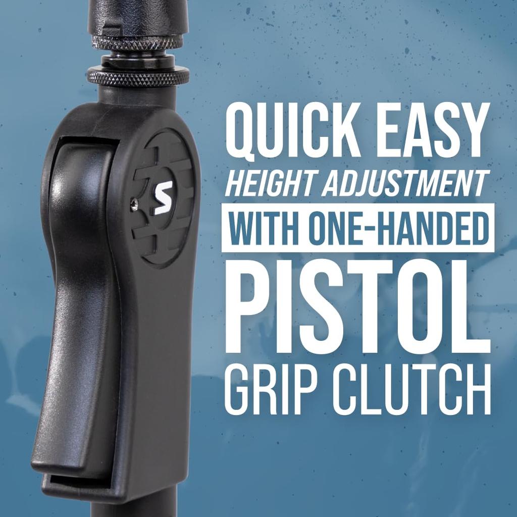 Shure by Gator Deluxe Microphone Boom Tripod with Pistol Grip Holder Stand, Type, Clutch, SH-TRIPODSTANDTBMDX [Cable Included]