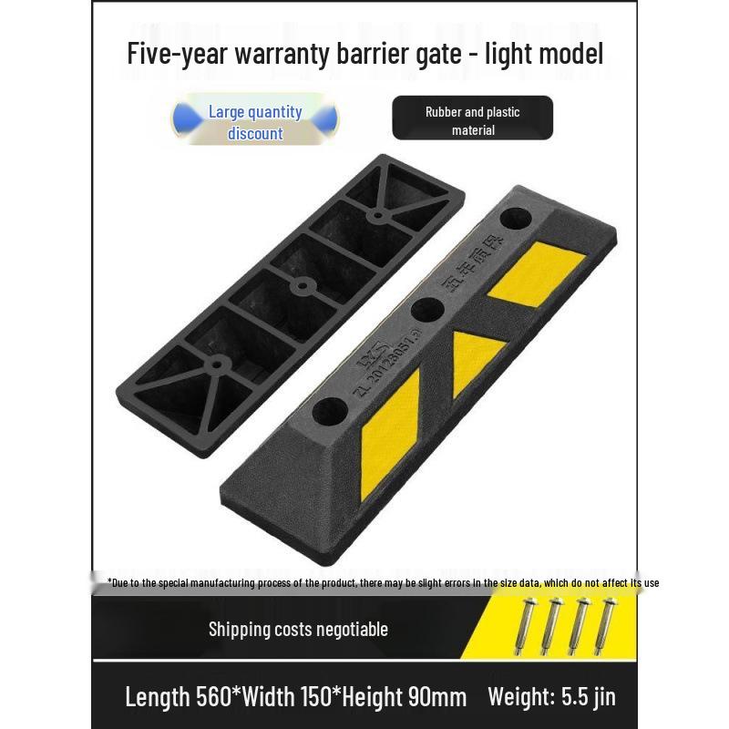 Rubber-Plastic Double Wheel Stopper Parking Device