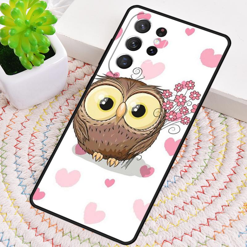 Harris Cute Owl Silicone Phone Case For Samsung Galaxy Note 10 Pro S26 S25 S24 S23 S22 S21 Plus S25Ultra Capa Cover
