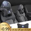 Para VOLKSWAGEN VW 1 Pieza Reposacabezas de Asiento de Coche Almohada para el Cuello con Logo Automático Para Volkswagen Polo Golf Tiguan Passat Touareg Magotan ID.3 Toura