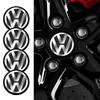 For Volkswagen 4pcs 56mm Car Wheel Center Hub Cap Badge Logo Emblem Sticker Decal For VW GTI Atlas Jetta Touareg Variant Golf Po