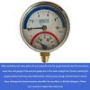 2-In-1 Pressure Gauge And  10 Bar Temperature And Pressure Gauge Temperature 0-120°C Temperature And Pressure Meter