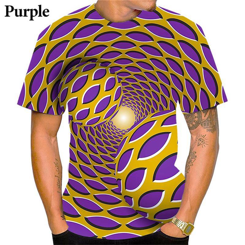 Classic Dizziness 3D Print T-Shirts Summer Casual O-Neck Top Funny Oversized Short Sleeve Men's T-shirts