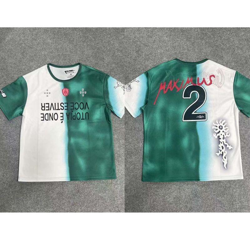 Real Photos High Quality Mesh Breathable Utopia Jersey Gradient Striped Digital Print Men Women Short Sleeved Quick Drying Tops