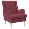 Armchair Burgundy Fabric