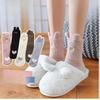 5 Pairs of Coral Fleece Socks, Women's Fleece Thickening Socks, Cartoon Three-dimensional Ear Medium High Thigh-high Stockings for Warmth