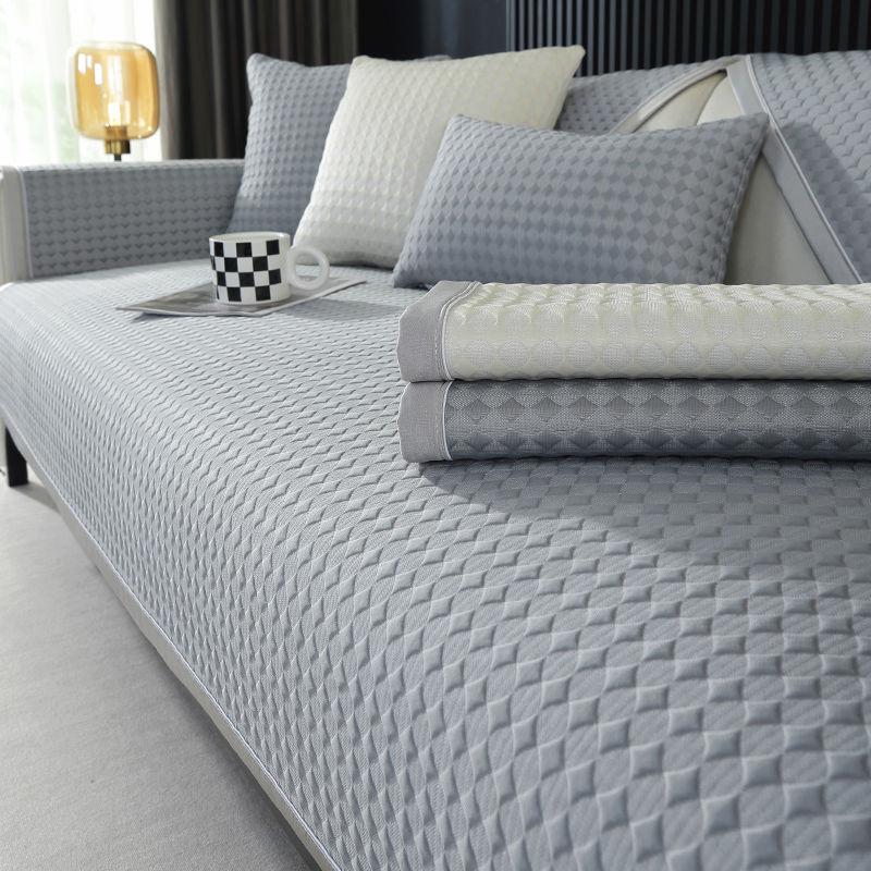 

Подушка для дивана Summer Cool Bean, современная, простая, бытовая, креативная, противоскользящая, на все времена года, дышащая, создающая ощущение прохлады, наволочка для дивана 90x160cm серый