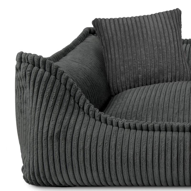 Legowisko Ortopedyczne Denzoo Milano Dark Grey "S" 70X50 Kojec Sofa Posłanie