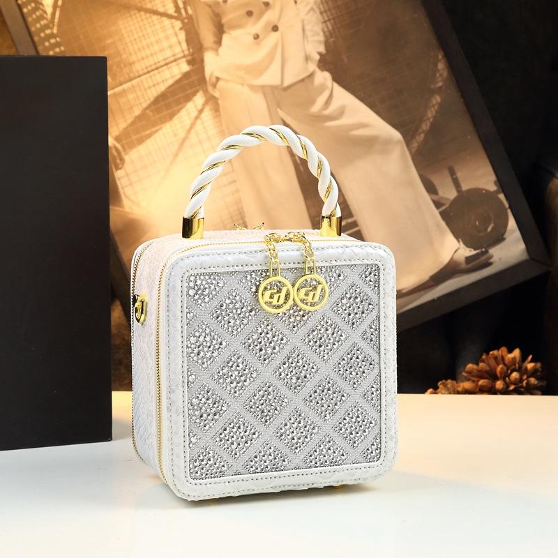 2025 Hong Kong Diamond-Studded Princess Diana Luxury Handbag - Women's Versatile, Fashionable Small Bag