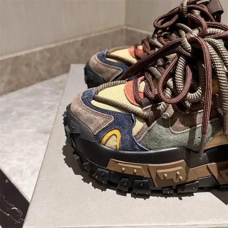 Fashion Men Platform Mixeds Colors Casual Shoes Versatile Sneaker Man Fashion Running Shoes Non-slip Comfort Zapatillas De Hombre 2024