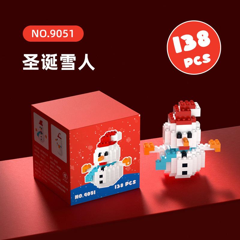 Christmas Micro Blocks Building Sets for Kids Adults Educational Toys for children girl gift DIY Model Bricks for Birthday Gifts