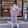 Women's Autumn  Winter Fashion Trend Fleece Lined Thickened Warm Half High Collar Coat