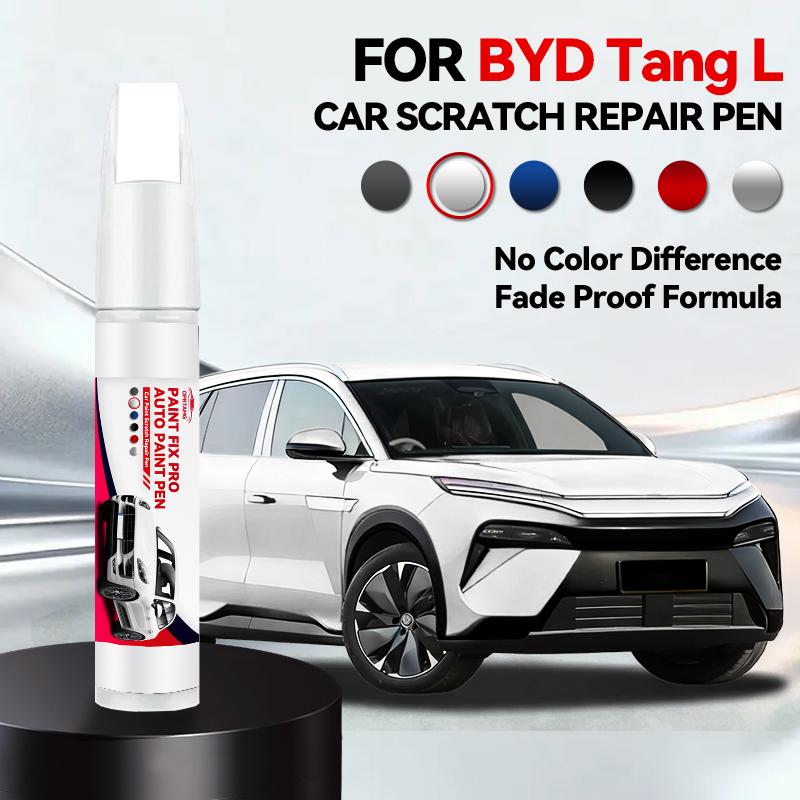 For BYD Tang L Paint Repair Pen Touch Up Scratch Remover DIY Auto Accessories Black White Gray Silver Blue Red