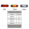 12V 24V 3LED Wasserdicht LKW Van Seitenleuchte Umriss Seitenmarkierungsleuchten Für Anhänger BUS Van Wohnwagen Zubehör Für Das Auto