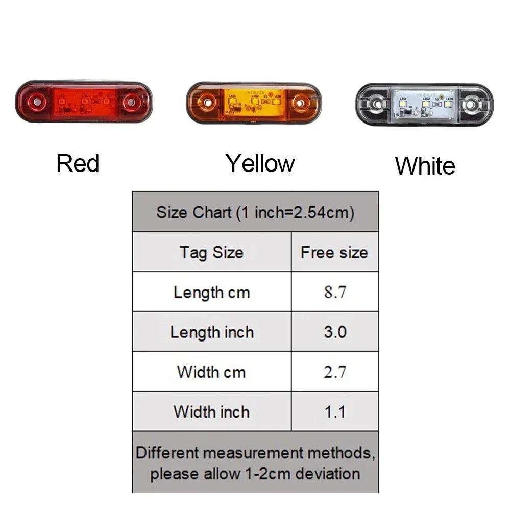 12V 24V 3LED Wasserdicht LKW Van Seitenleuchte Umriss Seitenmarkierungsleuchten Für Anhänger BUS Van Wohnwagen Zubehör Für Das Auto