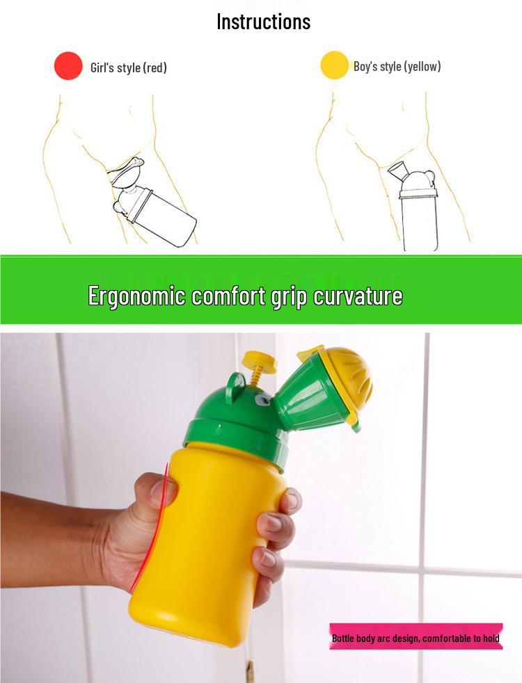 Portable Leak-Proof Toddler Urinal - Cute Design for Boys & Girls