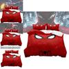 Spiderman Printed Bed Set With Reactive Dyeing And Brushed Fabric For Bedroom Decor