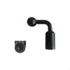 Motorcycle Side Mirror 17mm Sphere Head Mount, Aluminum Alloy Adapter, Phone Holder Accessory Black