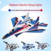 Su-27 Foam Rechargeable Gyro Hand-Throw Electric Fighter Jet Toy for Kids