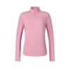 X BBC EARTH Explore Series Comfortable Soft Stand Collar Long Sleeve Regular T-Shirt Women Tops Purple Pink A11W447202F-PK