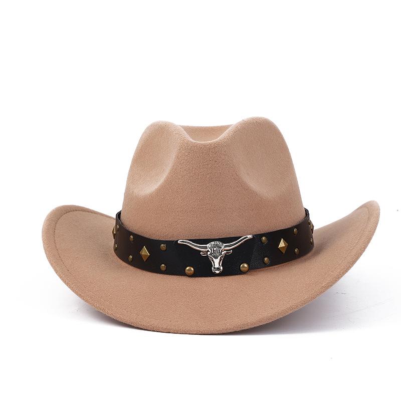 Tibetan Top Hat, Western Cowboy Hat, Tibetan Felt Hat, Cow Head, Grassland, Plateau Ethnic Style Outdoor Hat