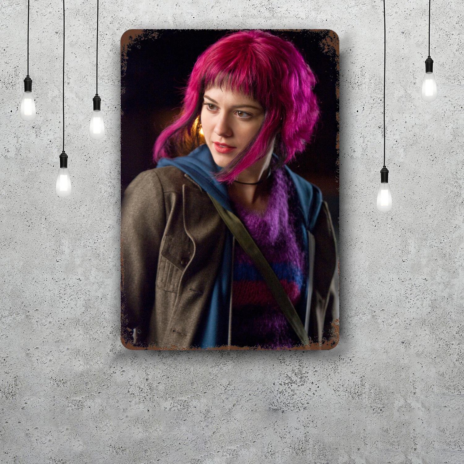 

mary elizabeth winstead Decor Poster Vintage Tin Sign Metal Sign Decorative Plaque for Pub Bar Man Cave Club Wall Decoration 20x30cm（7.8x11.8inch）
